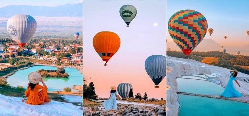 Appartement White House Tam Donanimli Bahceli Bueyuek Ev à Pamukkale Extérieur photo